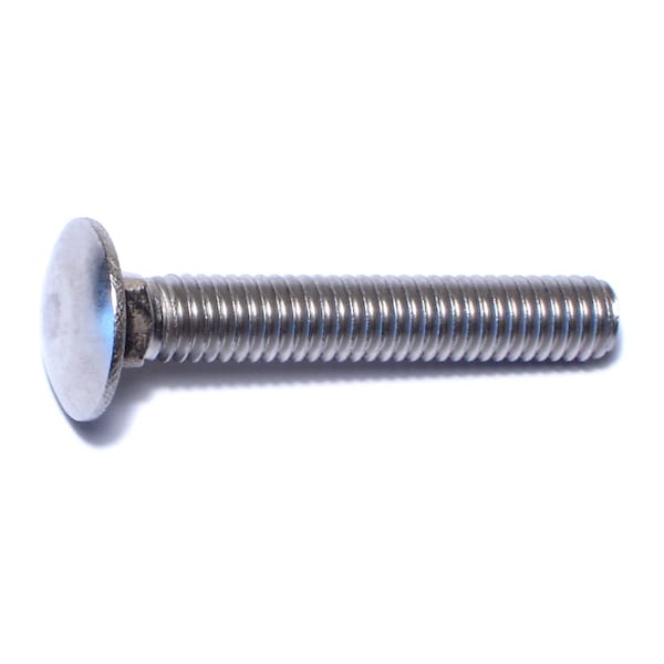 Midwest Fastener Carriage Bolt, Square Neck, 18 (Coarse), 2 in L, 18-8 Stainless Steel, 50 PK 50602 - main
